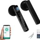 Fingerprint Door Lock Biometric Door Lock with Keypad & Keyless Entry - Smart Door Knob Handle for Bedroom/Home/Hotel/Office/Apartment - Supports APP/IC Card/Fingerprint/Key/Passcode Unlocking (Black1)