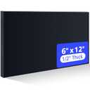Black Delrin/Acetal Copolymer Plastic Sheet, High-Performance Engineering Plastic for CNC Machining, DIY, and Industrial Applications (Black, 1/2" x 6" x 12")