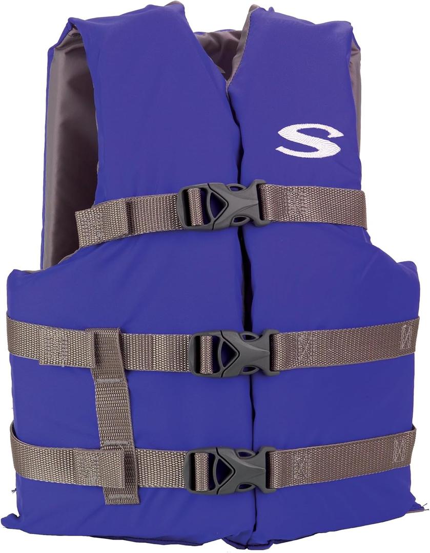 Stearns Kids Life Vest, USCG Approved Type III Life Jacket for Children Under 90lbs, Youth PFD for Boating, Swimming, Watersports, Pool, Beach, & More, Size: 50-90lbs