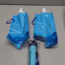 Membrane Solutions Squeezable Water Filtration System, Survival Water Purifier Kit, Portable Backpacking Gear Including Water Filter Straw and 23oz Collapsible Bottle for Hiking Camping Travel(1+2)