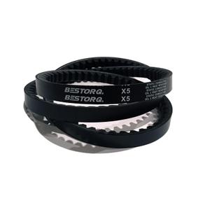 BESTORQ 3VX450 Rubber V-Belt, Raw Edge/Cogged, Black, 45" Length x 0.38" Width x 0.32" Height, Pack of 2