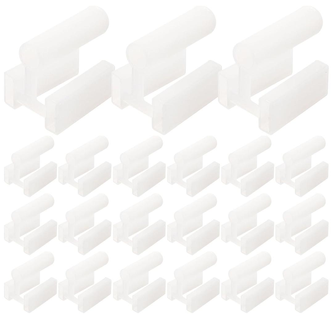 Angoily 100Pcs Baby Safety Plug Covers 3-Prong Electrical Outlet Protection Caps Plastic Socket Covers Child Proofing for Home Office Garage 0.98X0.78X0.59In