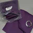 ChrisDowa Grommet Blackout Curtains for Bedroom and Living Room - 2 Panels Set Thermal Insulated Room Darkening Curtains (Royal Purple, 38W x 54L)