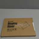 KLM 3-Tier Spice Rack, 13.8 Inch Wood Step Shelf Countertop Spice Storage Holder, Kitchen Pantry Cabinet Organizer Cupboard for Spice Bottles, Jars, Seasonings, Baking Supplies,Bathroom Organizer