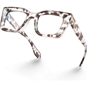 VISOONE Cat Eye Blue Light Blocking Glasses TR90 Anti-glare Women Calida (Cheetah Tortoise)