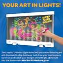 Crayola Ultimate Light Board - White, Kids Drawing Tablet, Gifts for Kids, LED Drawing Board, Sketching Art Projector, Toys for Boys & Girls, 6+