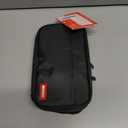 LIHIT LAB Large Capacity Zipper Pencil Case For School Office College, Big Capacity 4 Compartments Pencil Bag Holder Adults Teen Boys Girls, Travel Cosmetics Storage, Black (A7551-24)