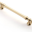 Asidrama 10 Pack 5 Inch(128mm) Brushed Brass Kitchen Cabinet Handles, Gold Cabinet Pulls Kitchen Cabinet Hardware for Cupboard Drawer Pulls