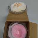 3pcs Large Body Powder Puff and Container, 2PCS Soft Washable Reusable Powder Puff and Clear Glass Powder Container, Large Dusting Powder for Women Face Body Puff