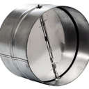 Vent Systems 12" Inch Backdraft Damper – Galvanized Steel Inline Duct Shutter with Heavy-Duty Spring-Loaded Flap and Rubber Seal – One-Way Airflow Blocker for Heating, Cooling and Exhaust Systems