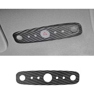 BETTERHUMZ Car Front Roof Reading Light Frame Cover for Tesla Model 3 Highland 2024 Model Y Juniper 2025 2026 for Alcantara Carbon Leather Interior Decor Trim Tuning Accessories (Carbon Fiber)