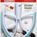 New Metro Design KA-6LAQ Plastic Beater Blade, works w/most KitchenAid 6 and 7 Qt Bowl-Lift Stand Mixers, Aqua