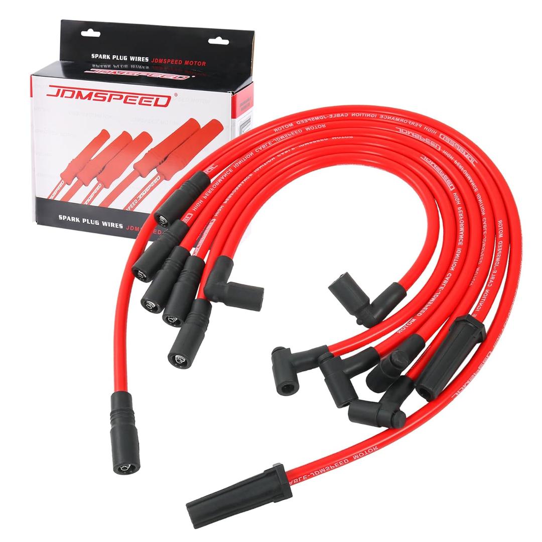 Spark Plug Wire Set 10.2mm Replacement For Chevy P30 Astro Blazer C1500 K1500 S10 1996-1998 Replacement For GMC P3500 C1500 Jimmy K1500 P3500 Safari Sonoma 1996-1998 9746T Set of 7