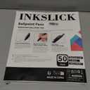 50 Pack Black Ink Pens - Bulk Pens, 1.0MM Medium Point Ballpoint Pens, Smooth Writing No Bleed Retractable Ball Point Pen (Black)