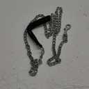 Chain Heavy Duty Metal Dog Leash 6FT Stainless Steel Cuban Link Chain Labor Chew Proof Pet Leash Chain with Soft Padded Handle for Medium Big Dogs Walking,Traffic Training Traveling(20-100 lbs)