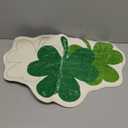 Tinideya St. Patrick's Day Bathroom Rug Bath Mat Shamrock Rug 27.6'' x 19.7'' Green Clover Leaf Bath Mat Soft Absorbent Non Slip St Patricks Day Doormat for Bathroom Kitchen Home Decoration