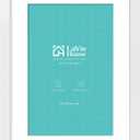 LaVie Home 16 x 24 Poster Frame White, Display Pictures 12x18 with Mat or 16x24 Without Mat, Stable and Sturdy Picture Frame and Polished Plexiglass, Horizontal and Vertical Format of The Wall1 Pack