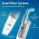 Cordless Handheld Pool Vacuum (Pole Included), Rechargeable Pool Cleaner with 2-Speed Cleaning Mode, 19GPM Suction, Dual Filter System, Perfect for Above/In-Ground Pools, Spas, Hot Tubs