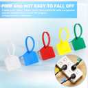 Chunful 200 Pcs Plastic Tags Waterproof Shipping Tags for Labeling Self Locking Nylon Labels Writable Marker Multicolor Cable Zip Tie Labels for Keys Luggage Logistic Inventory(Modern)