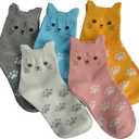 Jeasona Women's Cat Socks Cat Gifts Cute Animal Socks Dog Owl Gifts for Women