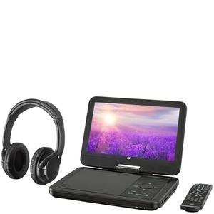 GPX PDB1077B 10in Bt Portable Dvd Player Wl Perp Bt Headphones