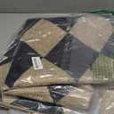 Lahome Colette Checkered Easy Jute 3x5 Outdoor Patio Rug, Washable Rugs for Entryway Diamond Indoor Outdoor Living Room Carpet, Farmhouse Neutral Non Slip Black Door Carpet for Backyard Bedroom (Black/Checkerboard -2)