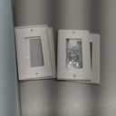 Decorator Wall Plates 1-Gang Switch Outlet Electrical Cover Plate Unbreakable Thermoplastic Faceplate for Light Receptacle Outlet Switch, White (10 Pack)