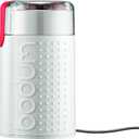 Bodum Bistro Electric Blade Coffee Grinder, White, 3.63"L x 3.75"W x 6.63"H