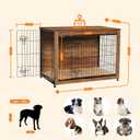 38.5" XL Dog Crate Furniture with Cushion, Large Dog Kennel Indoor