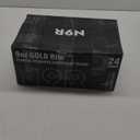 N9R 24PCS Plastic Champagne Flutes, 9 Oz Stemless Disposable Gold Rim Toasting Glasses, Crystal Clear Cocktail Cups Drinkware Shatterproof Ideal for Party Wedding Birthday