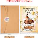 3 x Funny Whiskey Birthday Card for Men Women or Friend, Humor Bday Card for Boyfriend Girlfriend,I'm Not Saying You're Old Cute Birthday Cards for Family 30th 40th 50th 60th 70th (Whisky Birthday- 01)