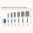Round Brush for Blow Drying - Extra Small Ceramic Thermal Ionic Roller Brush for Sleek, Salon Blowout - Lightweight Round Hair Brush for Precise Styling and Manageable Hair (Bristle 1.7in, Barrel 1in)