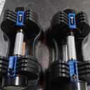 Lifepro Adjustable Dumbbells Set  Quick Adjustment, Anti Slip Handle  Space Saving & Strength Training Weights for Home Gym Exercise & Fitness (25lb Pair Pin Adjustment)