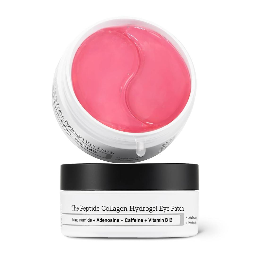 COSRX Under Eye Mask, Peptide Collagen Hydrogel Eye Patch for Puffy Eyes and Dark Circles, 60 Under Eye Patches, Korean Skin Care BB 2/2027