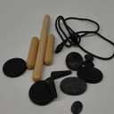 Massage Stones Set with Warmer Kit Hot Rocks Bamboo for Massage Hot Stones Massage Warmer Kit with Temperature Control and Carry Bag for Home Use (11 Stones and 3 Sticks)