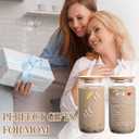 Christmas Gifts for Mom Womem, 16oz Can Glass Cups with Lids and Straws Mom Iced Coffee Cups for Mama Wife New Mother Stepmom on Birthday Xmas Presents