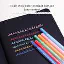 languo Acrylic Gel Pens for Coloring, 90 Colors Set 3D Acrylic Paint Pens with 1.0mm Bullet Tip for Adult Coloring, Colored Gel Pens for Black Paper, Rock, Glass, Fabric, DIY and Art Crafts Supplies
