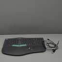 Nulea Wireless Ergonomic Keyboard, Split Keyboard with Cushioned Wrist Rest, Bluetooth and USB Connectivity, USB-C Rechargeable, Compatible with Windows Mac (A- Green)