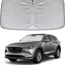 KAYZT Windshield Sun Shade for Mazda CX5 2017-2025 Foldable Sunshade CX-5 Sport, Touring, Grand Touring, 4 Door Crossover Front Window Custom Fit Accessories