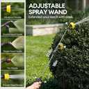 MAYGROVE 4.2 Gal Electric Backpack Sprayer, 2-4h of Continuous Spray, Equipped with Adjustable Wand & 5 Nozzles, Auto Spraying for Garden, Lawn Care, Fertilizing & Weed Control (Battery Included)