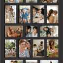 J.M.Deco 17 Opening Collage Picture Frame for Wall Decor, One-piece Photo Frame Collage Gallery Wall Hanging for 4x6 Photos, 4x4 Photos, Ideal Christmas Gift, Black