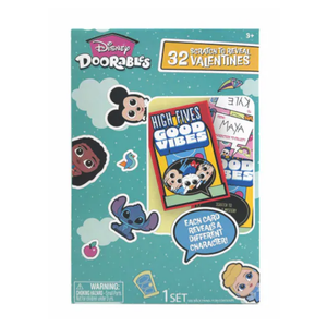 Disney Doorables Scratch to Reveal Valentine Card, 2 Pack