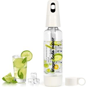 Portable Soda Siphon, 1L Travel Sparkling Water Maker Machine for Home & Outdoor, Carbonated Water Soda Streaming Machine, Soda Maker for Cocktails or Fizzy Drink, 8 gram CO2 Cartridges(Not Included)