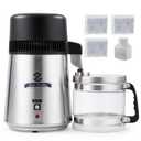 CO-Z Water Distiller, Stainless Steel Distilling Pure Water Machine for Home Countertop Table Desktop, 4L Distilled Water Making Machine, 4 Liter Water Purifier to Make Clean Water for Home
