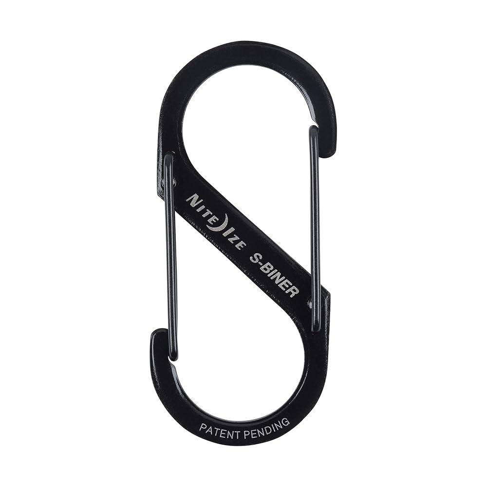 Nite Ize S-Biner Dual Carabiner Stainless Steel, Size 1, Black, 6 count (Pack of 3)