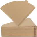 200 Count Coffee Filter, Unbleached Cone Filters for 2-4 Cup Brewers, Biodegradable and Chemical-Free Coffee Filters for Home, Travel & Office (Size #2)