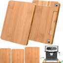 Bamboo Kitchen Appliance Sliders, Sliding Tray for Coffee Maker, Countertop Appliance Slider with 360 Rolling Wheels, Counter Slider Tray for Coffee Pot, Kitchen Aid Mixer (16" x 13")