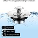 LEKEYE Shower Drain Hair Catcher | Bathtub Stopper/Shower Drain Cover/Drain Protector for Bathtub and Bathroom