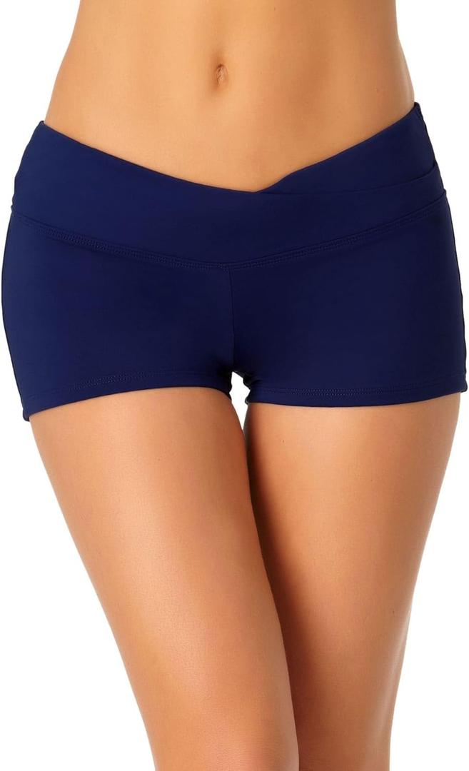 Anne Cole Womens Twist Front Shorty (Medium, Navy) Anne Cole Womens Twist Front Shorty (Medium, Navy)