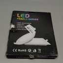 Aolyty 18W Ultra Thin LED Ceiling Panel Light 8.89" Recessed Square Downlight for Home, Office, Mall, Low Energy Consumption Non Dimmable 6000K (White)